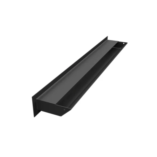 MINIMAL SZELLŐZŐRÁCS FEKETE 6x60cm HÁTFALLAL SLIM