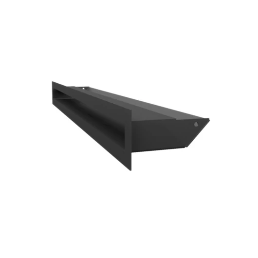 MINIMAL SZELLŐZŐRÁCS FEKETE 6x60cm HÁTFALLAL SLIM