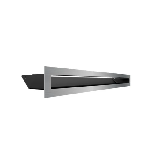 MINIMAL SZELLŐZŐRÁCS INOX 6x60cm  HÁTFALLAL SLIM