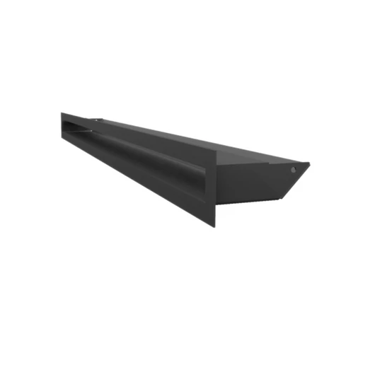 MINIMAL SZELLŐZŐRÁCS FEKETE 6x80cm HÁTFALLAL SLIM