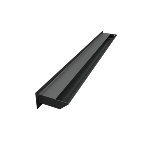 MINIMAL SZELLŐZŐRÁCS FEKETE 6x80cm HÁTFALLAL SLIM