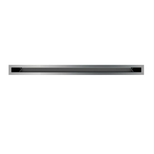MINIMAL SZELLŐZŐRÁCS INOX 6x80cm  HÁTFALLAL