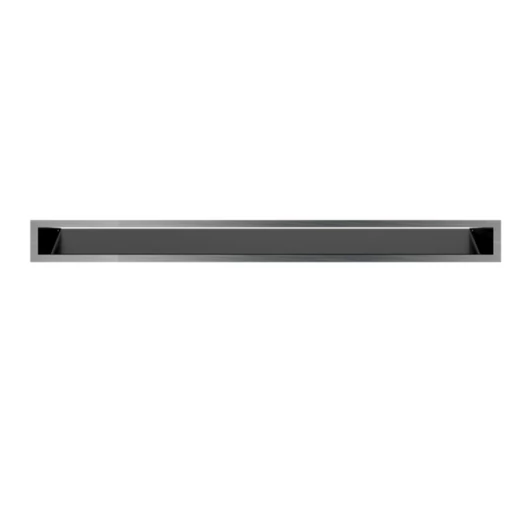 MINIMAL SZELLŐZŐRÁCS INOX 9x100cm  HÁTFALLAL