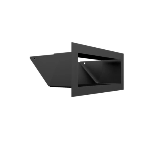 MINIMAL SZELLŐZŐRÁCS FEKETE 9x20cm  HÁTFALLAL