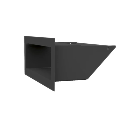 MINIMAL SZELLŐZŐRÁCS FEKETE 9x20cm  HÁTFALLAL