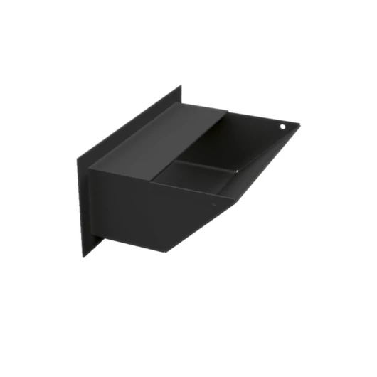 MINIMAL SZELLŐZŐRÁCS FEKETE 9x20cm  HÁTFALLAL