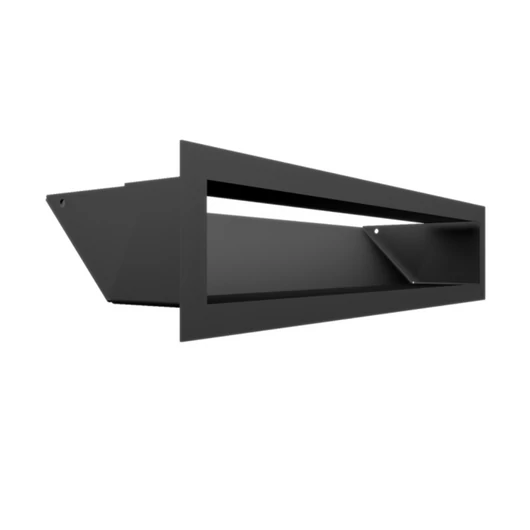 MINIMAL SZELLŐZŐRÁCS FEKETE 9x40cm  HÁTFALLAL SF