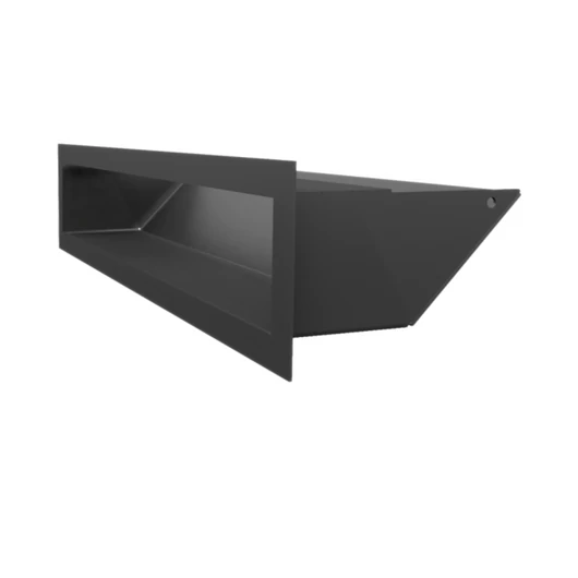 MINIMAL SZELLŐZŐRÁCS FEKETE 9x40cm  HÁTFALLAL SF