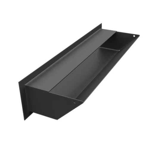 MINIMAL SZELLŐZŐRÁCS FEKETE 9x40cm  HÁTFALLAL SF
