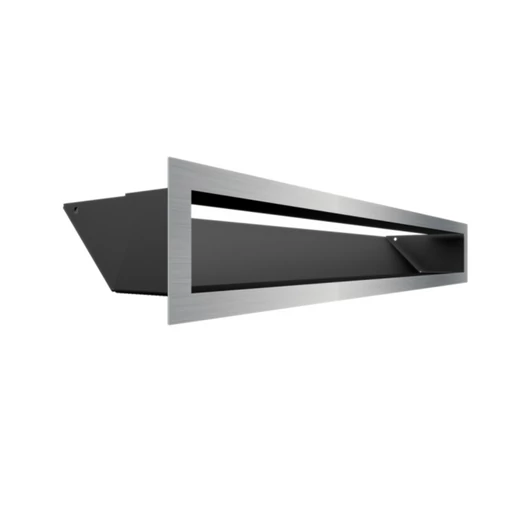 MINIMAL SZELLŐZŐRÁCS INOX 9x60cm  HÁTFALLAL SF