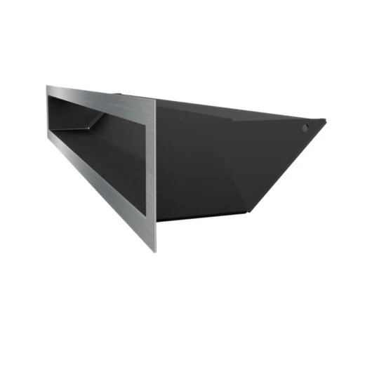 MINIMAL SZELLŐZŐRÁCS INOX 9x60cm  HÁTFALLAL SF