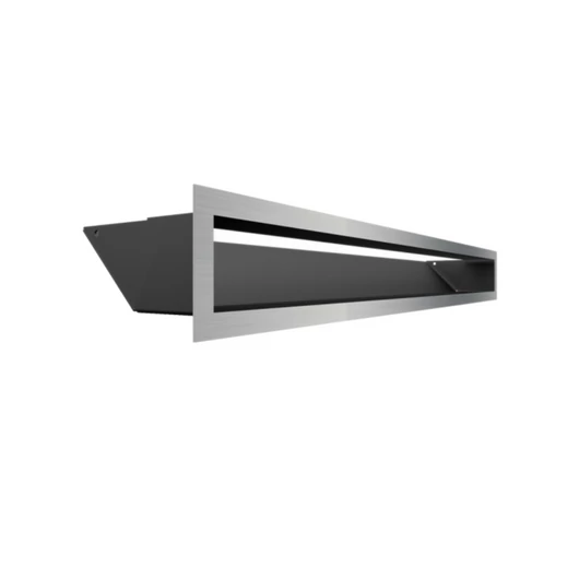 MINIMAL SZELLŐZŐRÁCS INOX 9x80cm  HÁTFALLAL SF