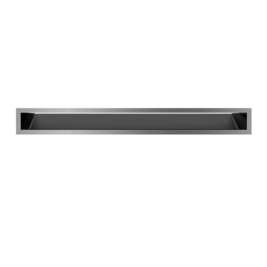 MINIMAL SZELLŐZŐRÁCS INOX 9x80cm  HÁTFALLAL SF