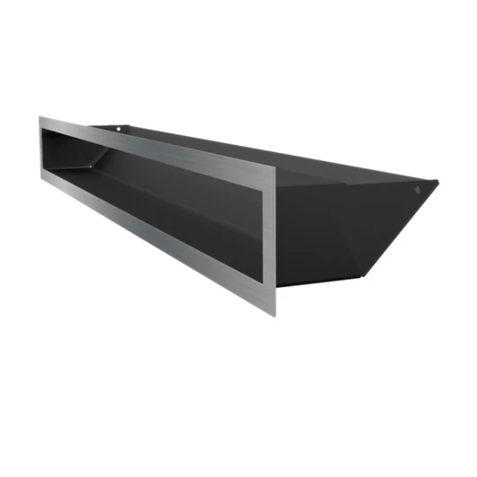 MINIMAL SZELLŐZŐRÁCS INOX 9x80cm  HÁTFALLAL SF