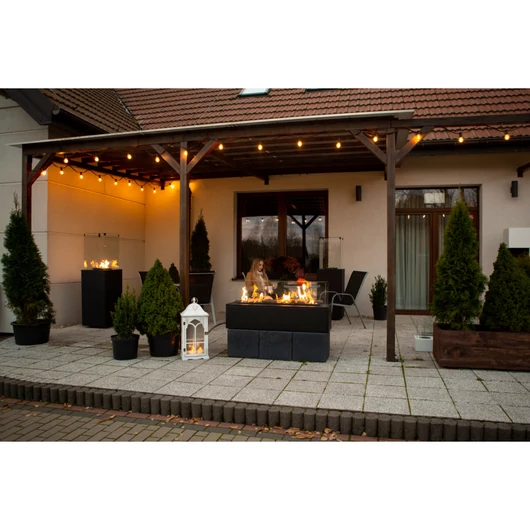 PATIO HORIZONTÁLIS TERASZMELEGÍTŐ FEKETE MANUÁLIS