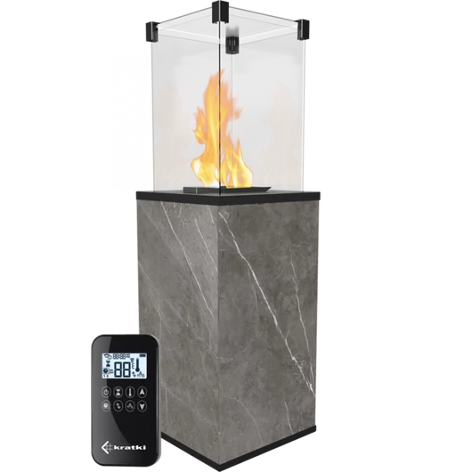 PATIO MINI TERASZMELEGÍTŐ Naturali Pietra Grey KŐ ELŐLAPPAL TÁVIRÁNYÍTÓVAL