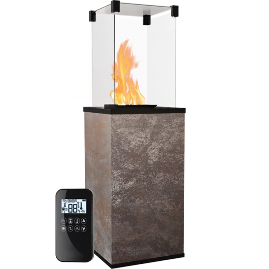 PATIO MINI TERASZMELEGÍTŐ Oxide Nero KŐ ELŐLAPPAL TÁVIRÁNYÍTÓVAL