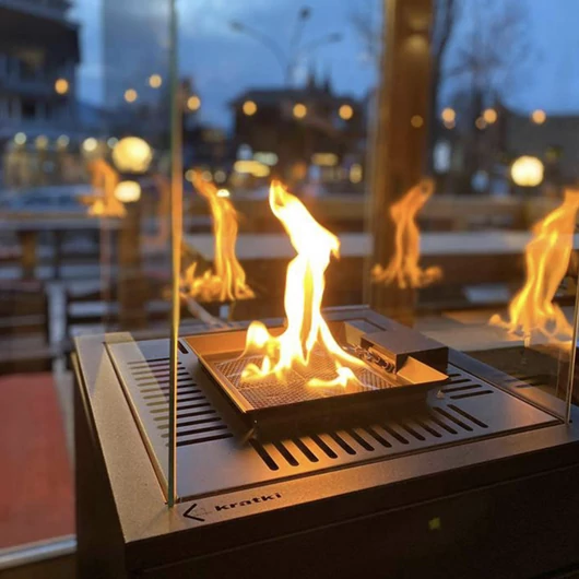 PATIO MINI TERASZMELEGÍTŐ Filo Argento KŐ ELŐLAPPAL MANUÁLIS