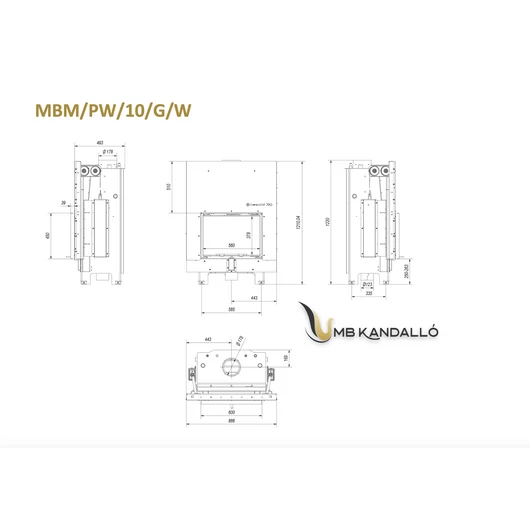 MBM 10 VÍZTERES LEMEZKANDALLÓBETÉT LIFTES