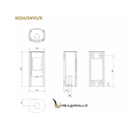 KRATKI KOZA ENYO R KANDALLÓKÁLYHA