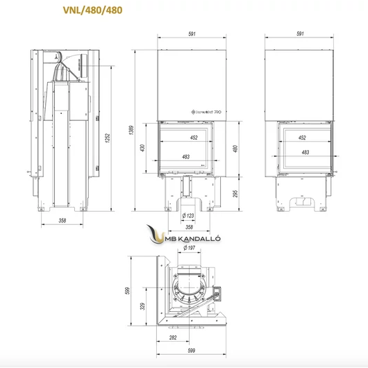VN 480/480 BALOS FEKETE BELSŐVEL