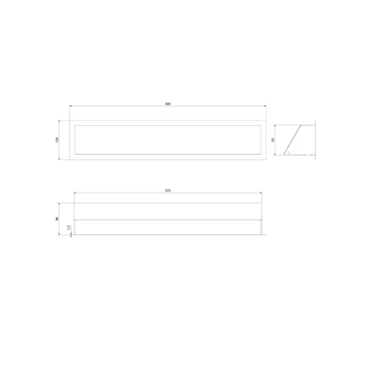 MINIMAL SAROK SZELLŐZŐRÁCS FEKETE 12/60
