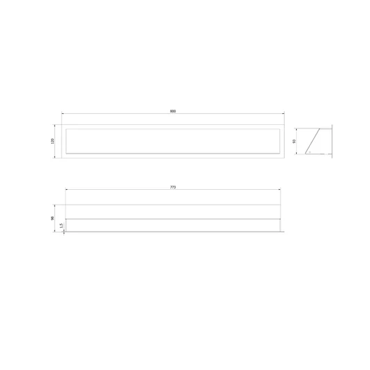 MINIMAL SAROK SZELLŐZŐRÁCS FEKETE 12/80