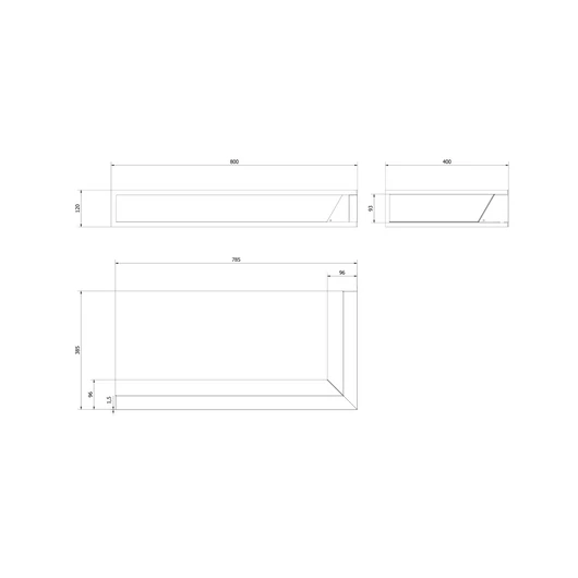 MINIMAL SAROK SZELLŐZŐRÁCS FEKETE NP/12/8040