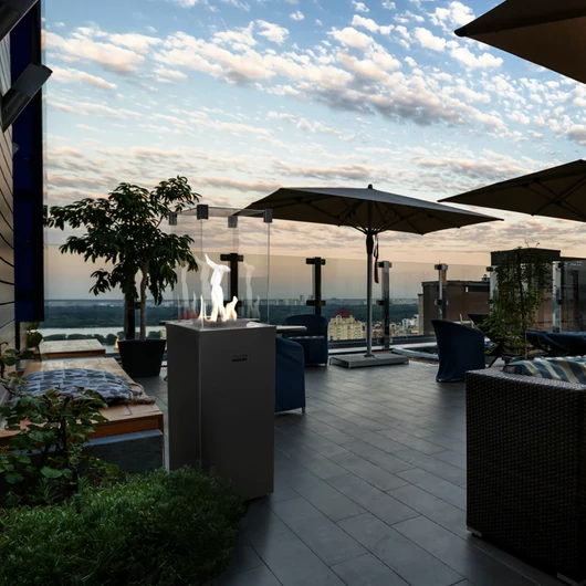 PATIO SLIM TERASZMELEGÍTŐ FEKETE MANUÁLIS VEZÉRLÉS 8,2 kW