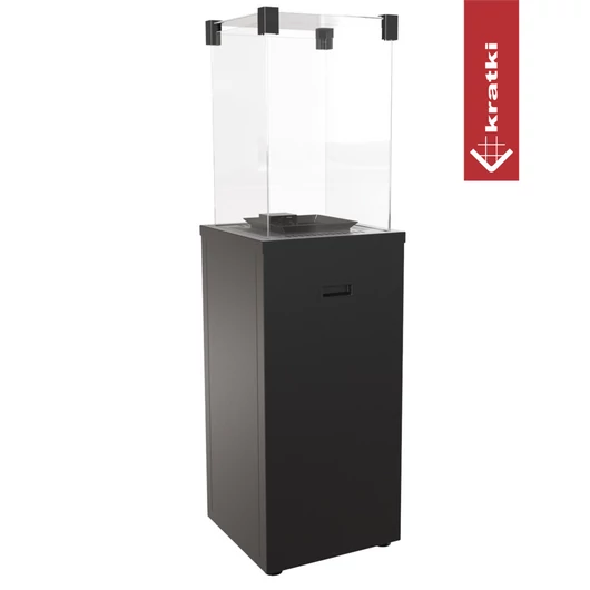 PATIO SLIM TERASZMELEGÍTŐ FEKETE MANUÁLIS VEZÉRLÉS 8,2 kW