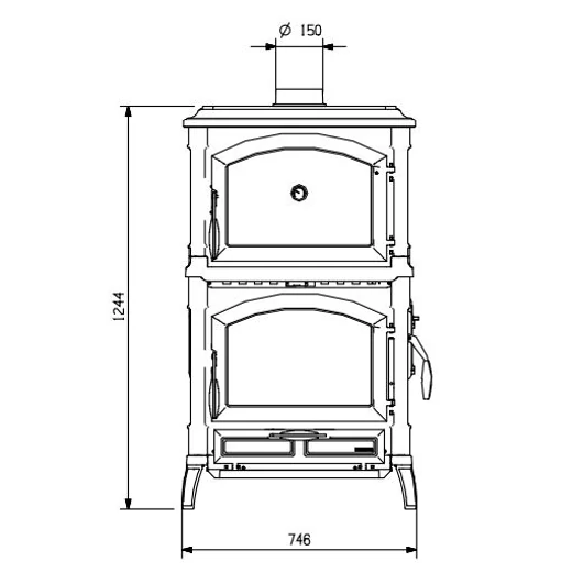 LA NORDICA ISOTTA FORNO EVO - KÁLYHA SÜTŐVEL