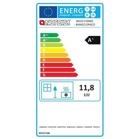 LA NORDICA NOVA FORNO MATTE WHITE KÁLYHA SÜTŐVEL