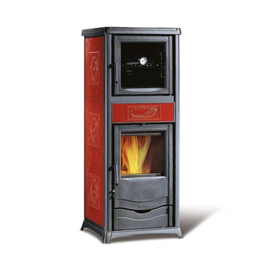 LA NORDICA ROSSELLA PLUS FORNO EVO LIBERTY BORDEAUX FATÜZELÉSŰ KÁLYHA