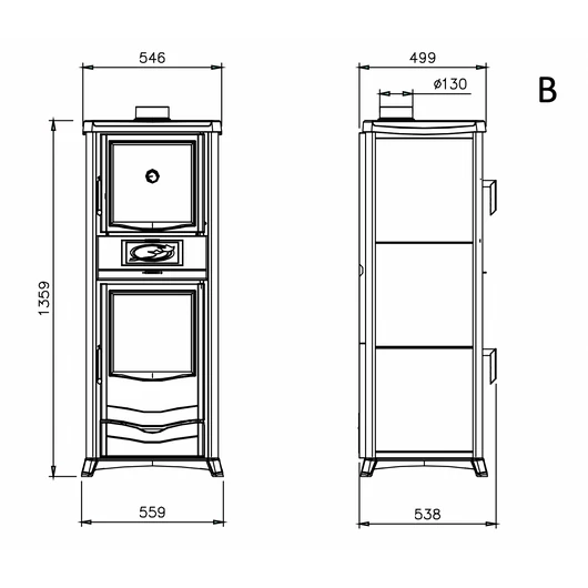 LA NORDICA TERMOROSSELLA PLUS FORNO DSA 4.0 VÍZTERES KÁLYHA BORDEAUX