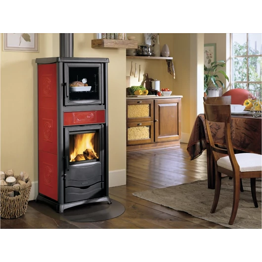LA NORDICA TERMOROSSELLA PLUS FORNO DSA 4.0 VÍZTERES KÁLYHA BORDEAUX
