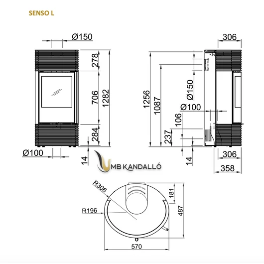 SENSO L FASHION KANDALLÓKÁLYHA
