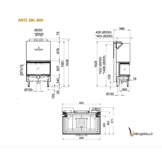 SPARTHERM ARTE 3RL-80h