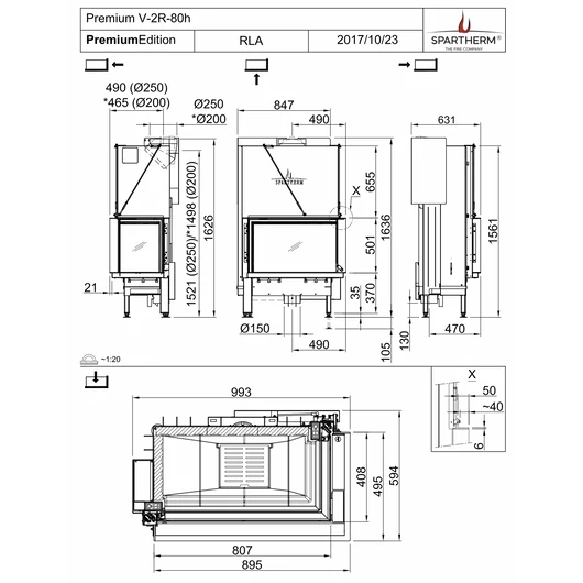 SPARTHERM PREMIUM V-2R-80h