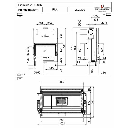 SPARTHERM PREMIUM V-FD-87h