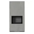KRATKI FLOKI BOX 8 kW CEMENTO GRIGIO KANDALLÓ KŐ BURKOLATTAL FEKETE BELSŐVEL