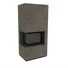 KRATKI FLOKI BOX 8 kW FOKOS PIOMBO KANDALLÓ KŐ BURKOLATTAL BALOS FEKETE BELSŐVEL