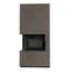 KRATKI FLOKI BOX 8 kW FOKOS PIOMBO KANDALLÓ KŐ BURKOLATTAL BALOS FEKETE BELSŐVEL