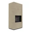 KRATKI FLOKI BOX 8 kW FOKOS RENA KANDALLÓ KŐ BURKOLATTAL FEKETE BELSŐVEL