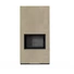 KRATKI FLOKI BOX 8 kW FOKOS RENA KANDALLÓ KŐ BURKOLATTAL FEKETE BELSŐVEL