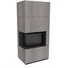 KRATKI FLOKI BOX 8 kW NATURALI GRIGIA KANDALLÓ KŐ BURKOLATTAL BALOS FEKETE BELSŐVEL