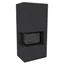 KRATKI FLOKI BOX 8 kW NATURALI NERO KANDALLÓ KŐ BURKOLATTAL BALOS FEKETE BELSŐVEL