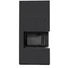 KRATKI FLOKI BOX 8 kW NATURALI NERO KANDALLÓ KŐ BURKOLATTAL JOBBOS FEKETE BELSŐVEL