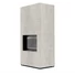 KRATKI FLOKI BOX 8 kW NATURALI PERLA KANDALLÓ KŐ BURKOLATTAL FEKETE BELSŐVEL