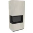 KRATKI FLOKI BOX 8 kW NATURALI PERLA KANDALLÓ KŐ BURKOLATTAL BALOS FEKETE BELSŐVEL