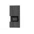KRATKI FLOKI BOX 8 kW NATURALI PIETRA KANDALLÓ KŐ BURKOLATTAL BALOS FEKETE BELSŐVEL